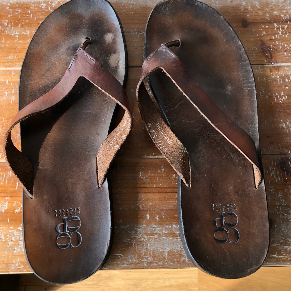 Barney’s Leather Flip flop